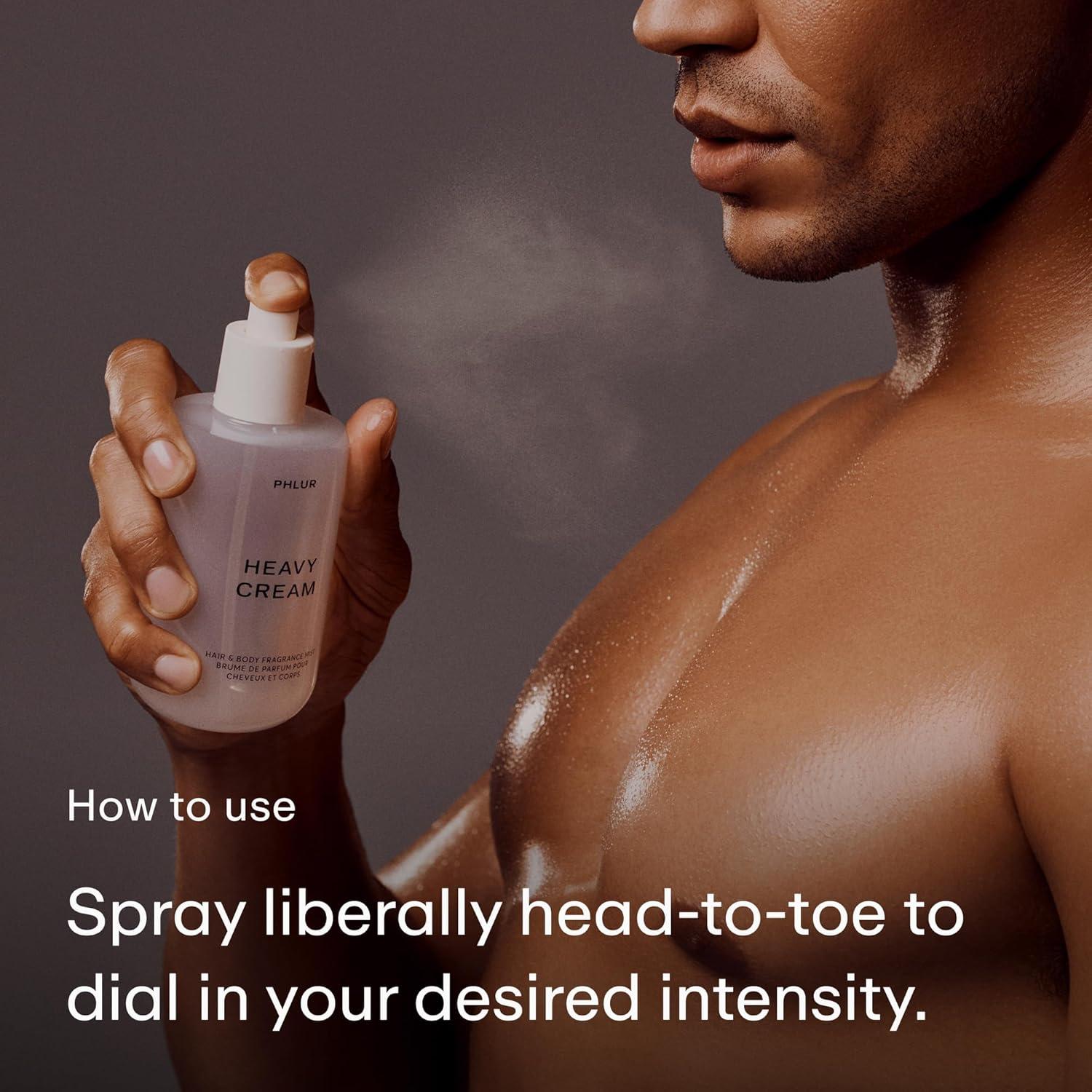 imagePHLUR Vanilla Smoke Body Mist Hair and Body Fragrance Mist Cashmere Vanilla Body Spray with Pink Pepper Bergamot Tonka Bean ampamp Incense 8 Fl OzHeavy Cream