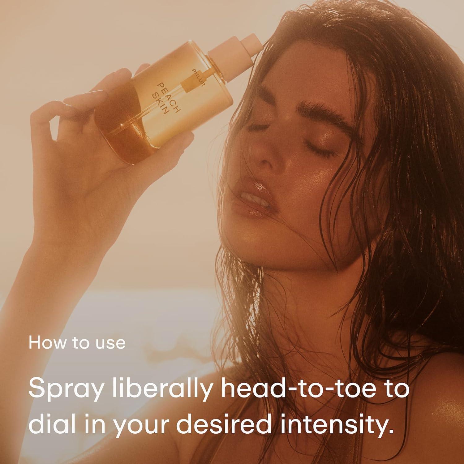 imagePHLUR Vanilla Smoke Body Mist Hair and Body Fragrance Mist Cashmere Vanilla Body Spray with Pink Pepper Bergamot Tonka Bean ampamp Incense 8 Fl OzPeach Skin