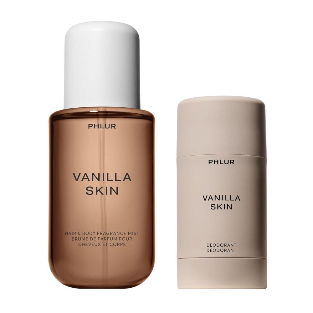 imagePHLUR Vanilla Skin Natural Deodorant ampamp Vanilla Skin Body Mist with Pink Pepper Cashmere Wood ampamp Sandalwood