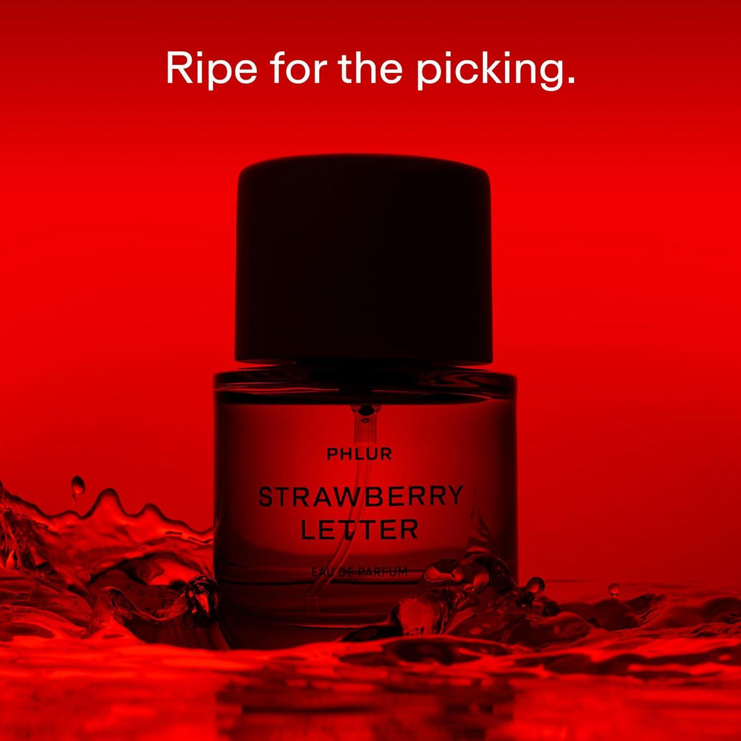 imagePHLUR Lost Cause Eau de Parfum Full Size Perfume for Women ampamp Men Fragrance Fresh Woody Floral Perfume with Bergamot Apple Jasmine ampamp Vanilla Orchid 50mLStrawberry Letter